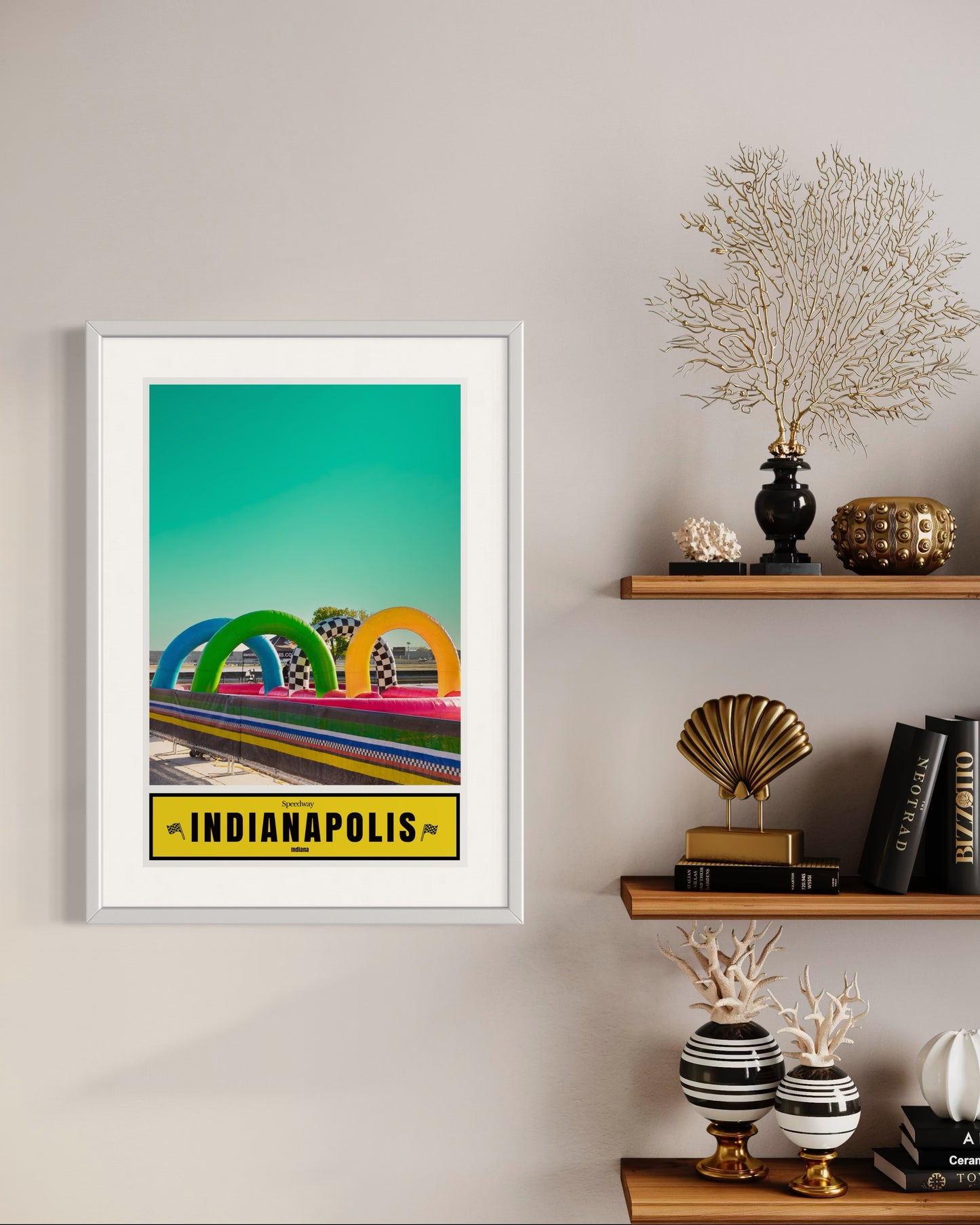 Indy 500 Rings Of Power Street Photography Print