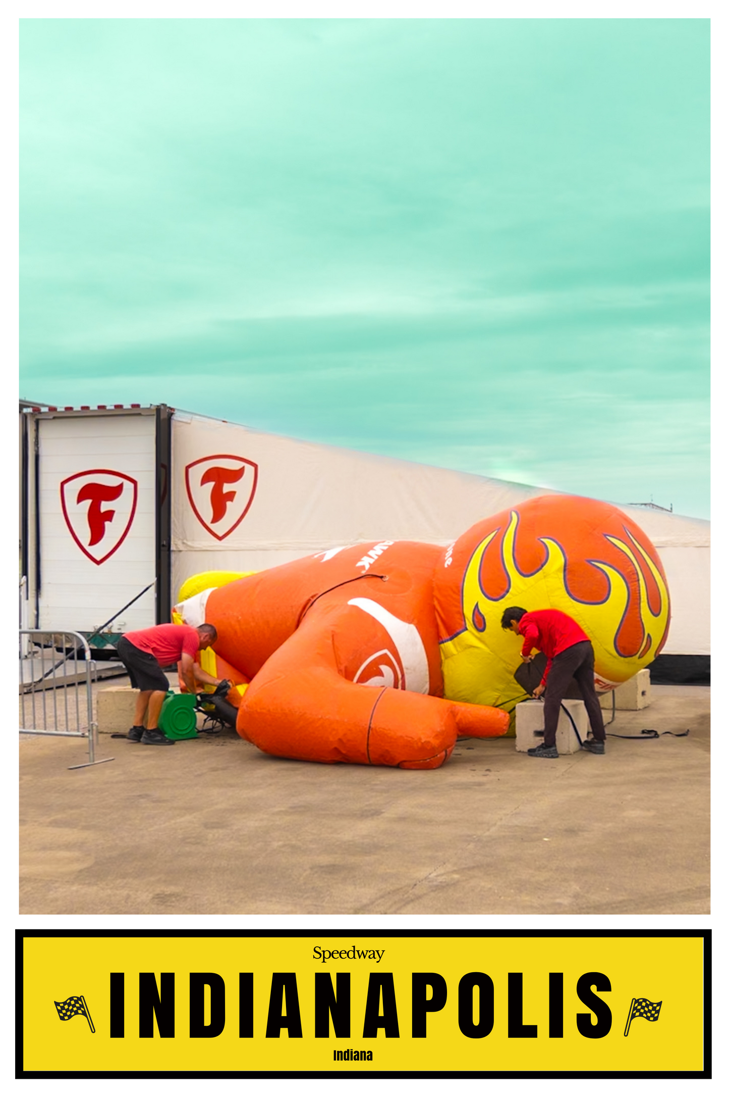 Indy 500 Firestone Deflated Street Photography Print