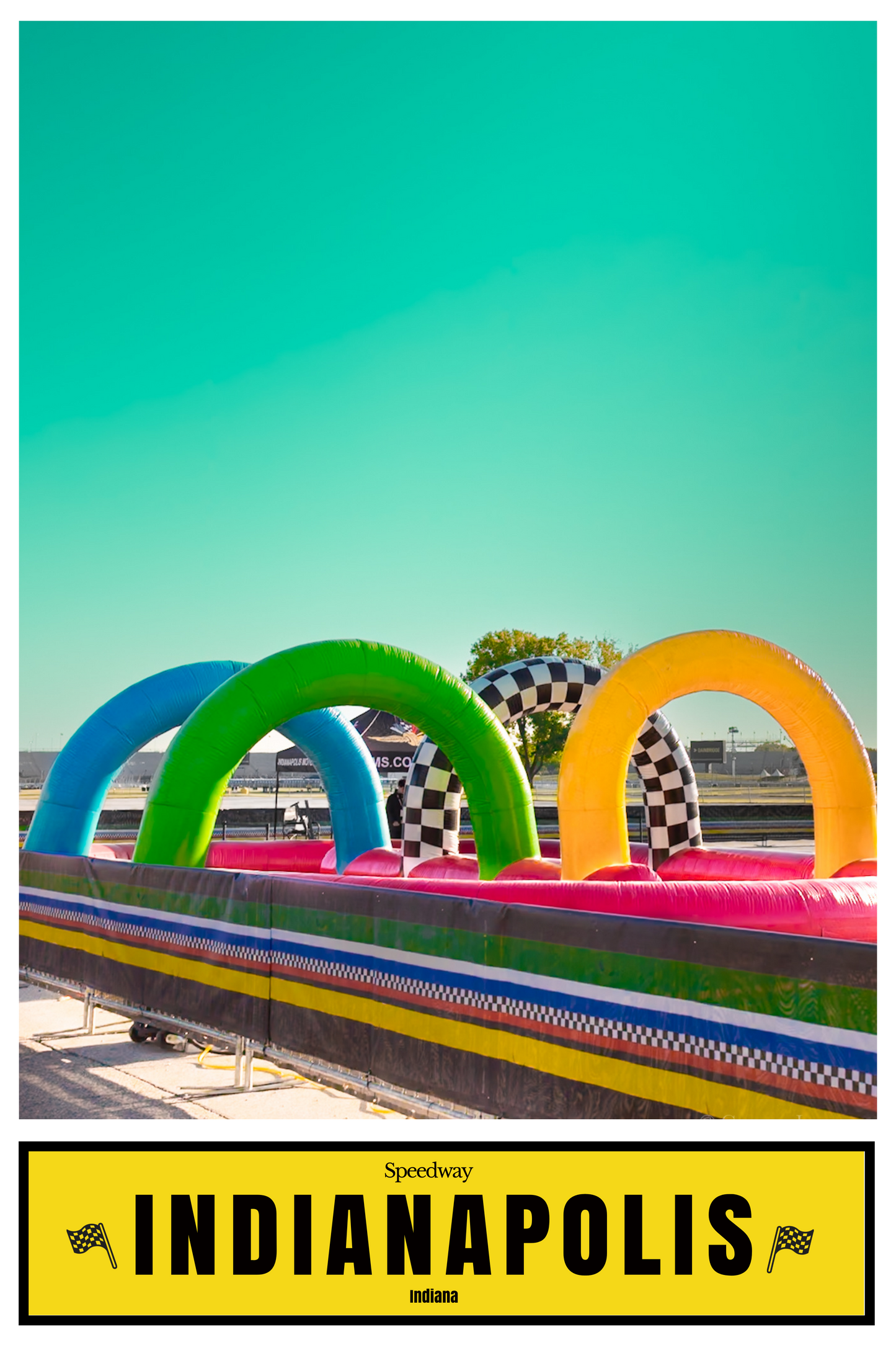 Indy 500 Rings Of Power Street Photography Print