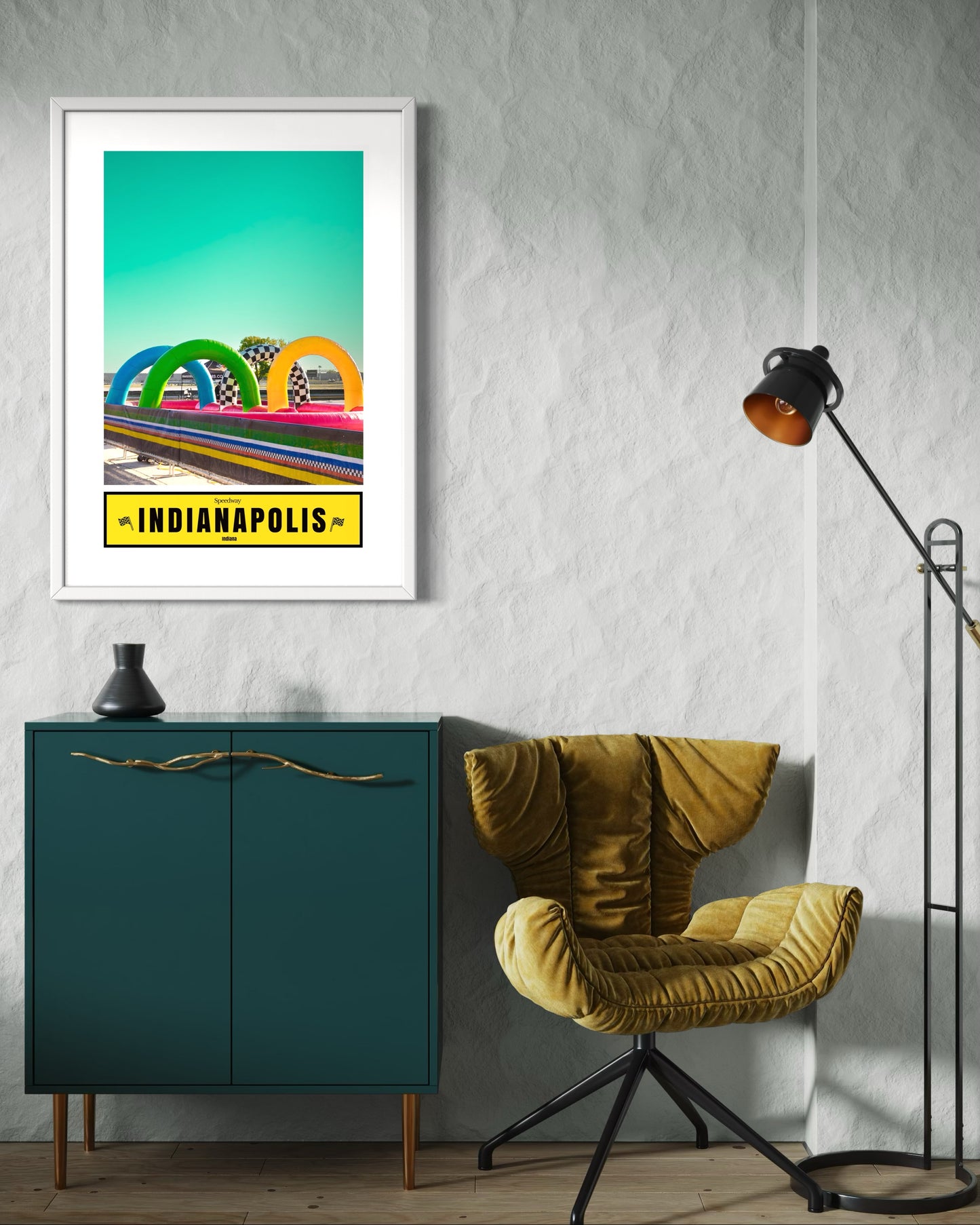 Indy 500 Rings Of Power Street Photography Print