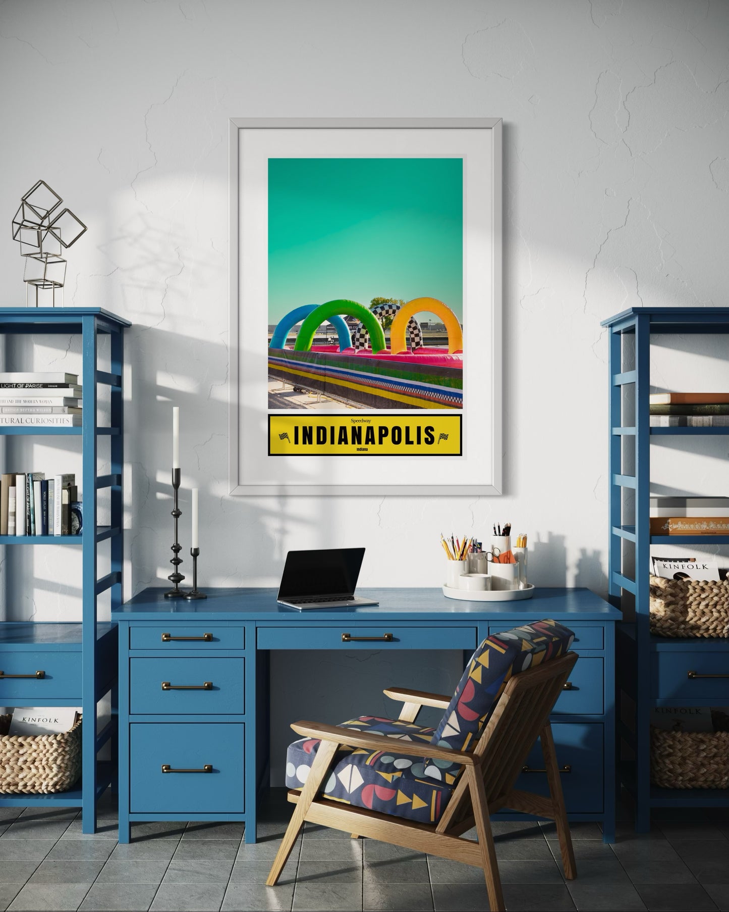 Indy 500 Rings Of Power Street Photography Print